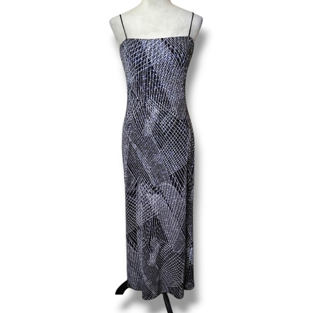 JS Boutique Metallic Maxi Dress Size 10